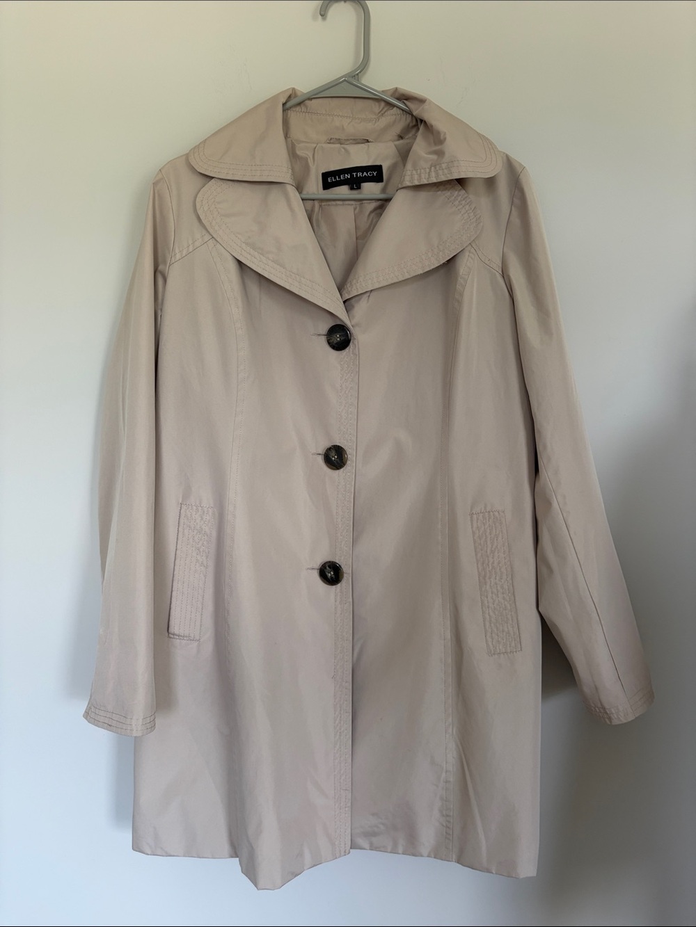 Ellen Tracy Beige Trench Coat